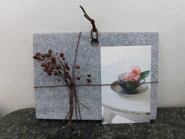 庵治石　カードフレーム　B