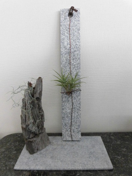 庵治石　フラワーベース　D