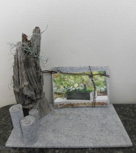 庵治石 ポストカードフレーム 3