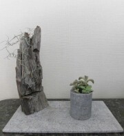 庵治石　花器　N