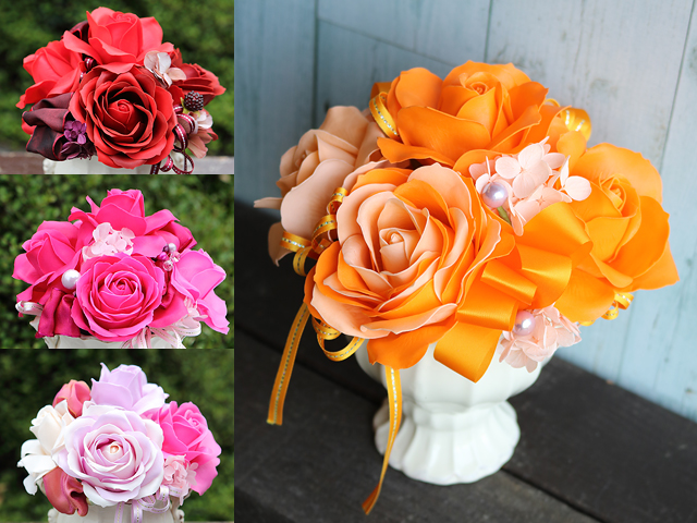 【サボン ドゥ フルール】PS花びら石鹸（L）[アレンジメント]【誕生日・長寿祝い・退職祝い・送別会ギフトにおすすめ】【送料一律1100円（※一部地域を除く）】