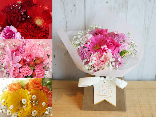 【生花】BOXブーケ〜ボックスが花瓶になる花束〜【スタンディングブーケ】誕生日・結婚記念日・母の日・卒園入園祝い・卒業入学祝い・退任退職祝い・出産祝い・発表会・長寿祝いにおすすめ【送料無料（※一部地域を除く）】