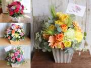 【生花】おまかせアレンジメント（L）【デザイナーズコレクション】誕生日・結婚記念日・母の日・卒園入園祝い・卒業入学祝い・退任退職祝い・出産祝い・発表会・長寿祝いにおすすめ【送料一律880円（※一部地域を除く）】