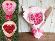 【生花】ガーベラのシルエットブーケ｜花束の定番！ガーベラを使った女性が喜ぶブーケ 【プロポーズ・誕生日・結婚記念日・母の日・卒園入園祝い・卒業入学祝い・退任退職祝い・出産祝い・長寿祝い】【送料一律880円（※一部地域を除く）】