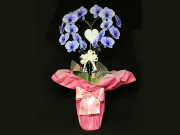 【お届け地域限定】ハート型の紫の胡蝶蘭（パープルエレガンス）［二本立ち］松浦園芸【送料無料】就任・開店・開院のお祝い・誕生日・長寿祝い・お供えなどの贈り物におすすめのフラワーギフト