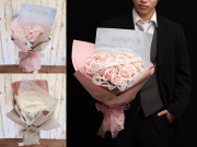 【生花】kiraraシュガーローズ～バラのハート型花束グリッター～ 【プロポーズ・誕生日・結婚記念日・母の日・卒園入園祝い・卒業入学祝い・退任退職祝い・出産祝い・長寿祝いにおすすめ】【送料無料（※一部地域を除く）】