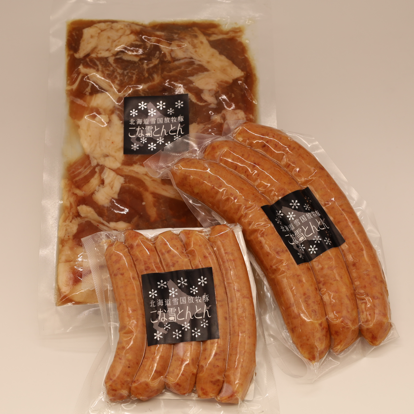 こな雪とんとんお楽しみセットA<雪国放牧豚こな雪とんとん>