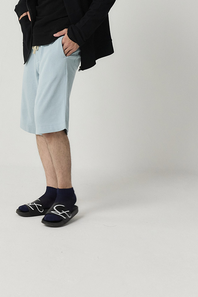 BLACKCAB-04 ライトスウェットショーツ【SKY】