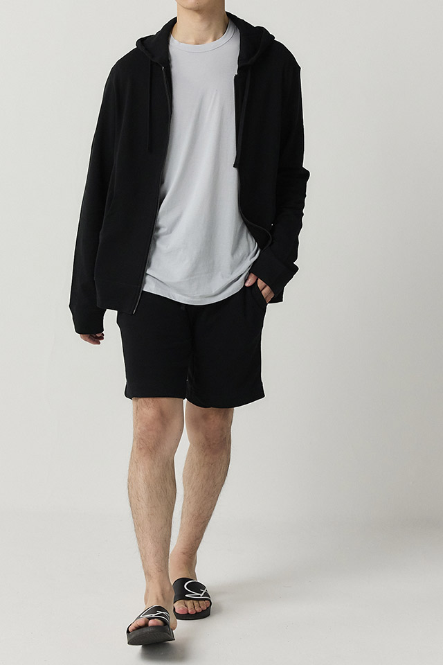 BLACKCAB-04 ライトスウェットショーツ【BLACK】