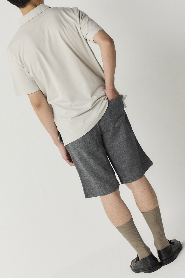 BLACKCAB-04 ライトスウェットショーツ【HeatherGray】