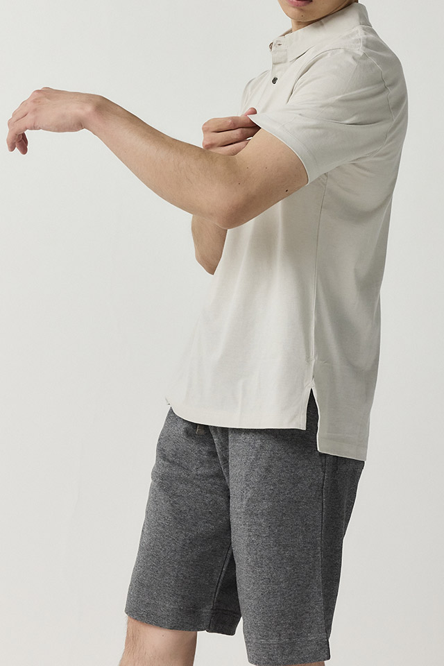 BLACKCAB-08 クラシックコットンポロ【OFFWHITE】