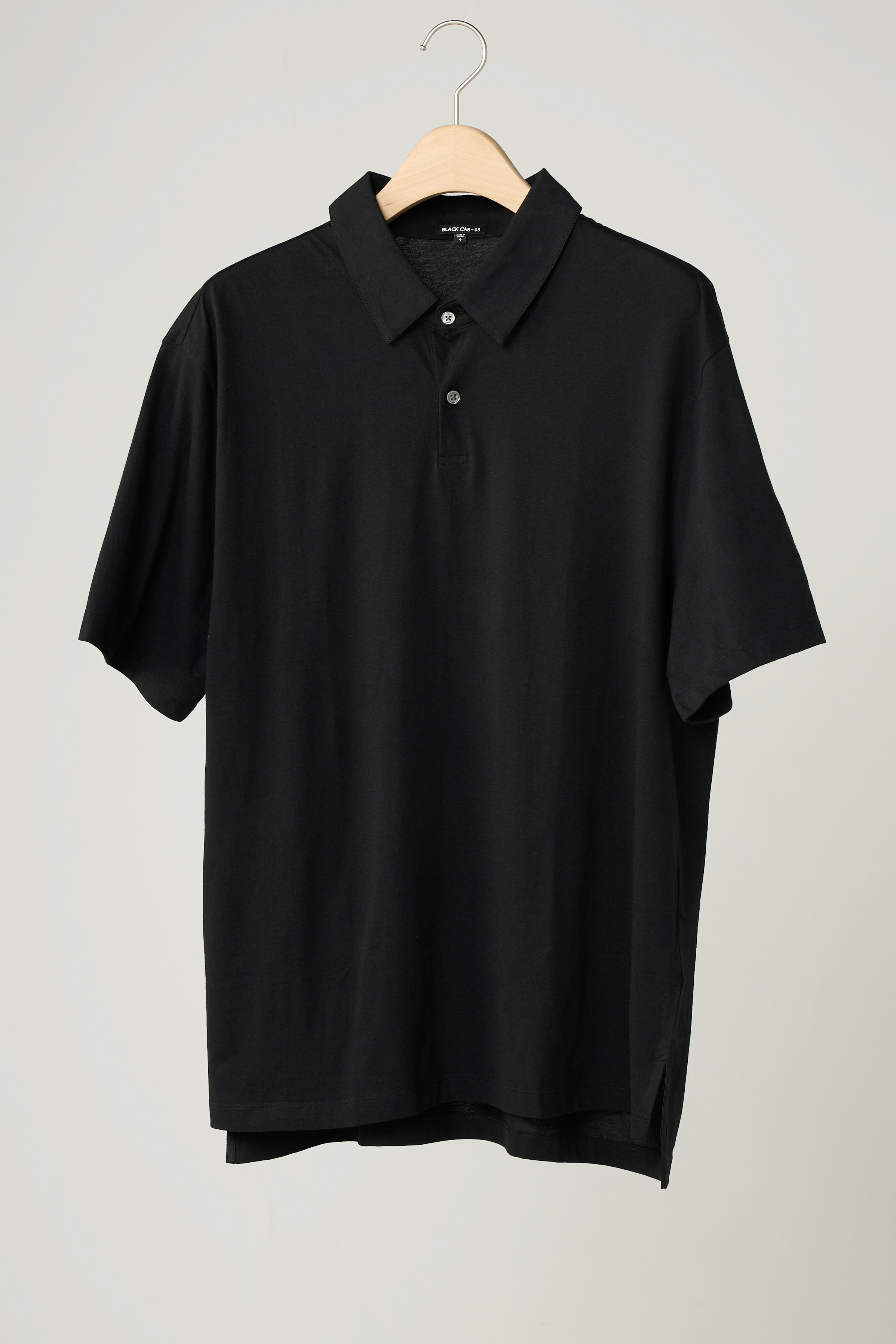 BLACKCAB-08 クラシックコットンポロシャツ【BLACK】