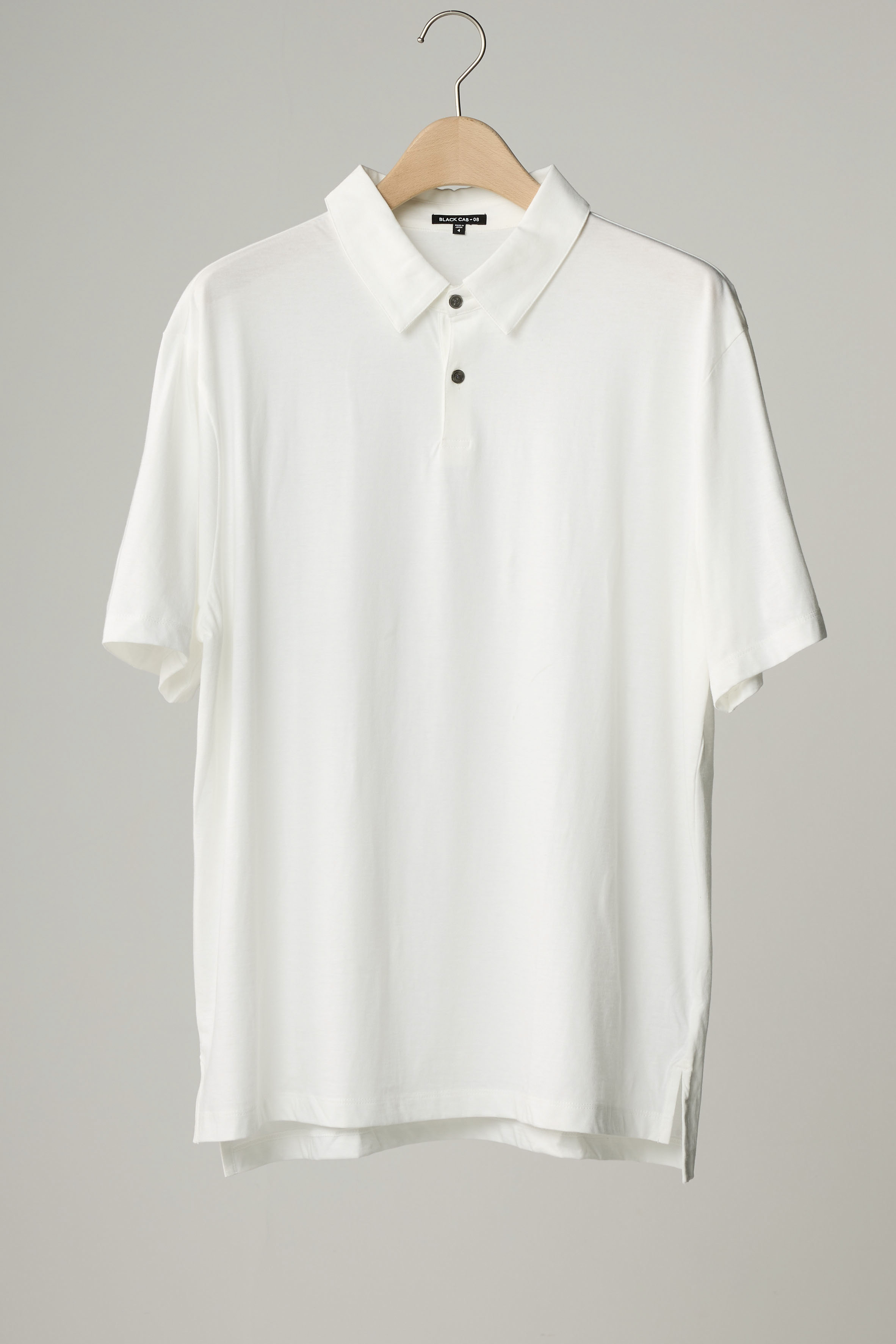 BLACKCAB-08 クラシックコットンポロシャツ【WHITE】