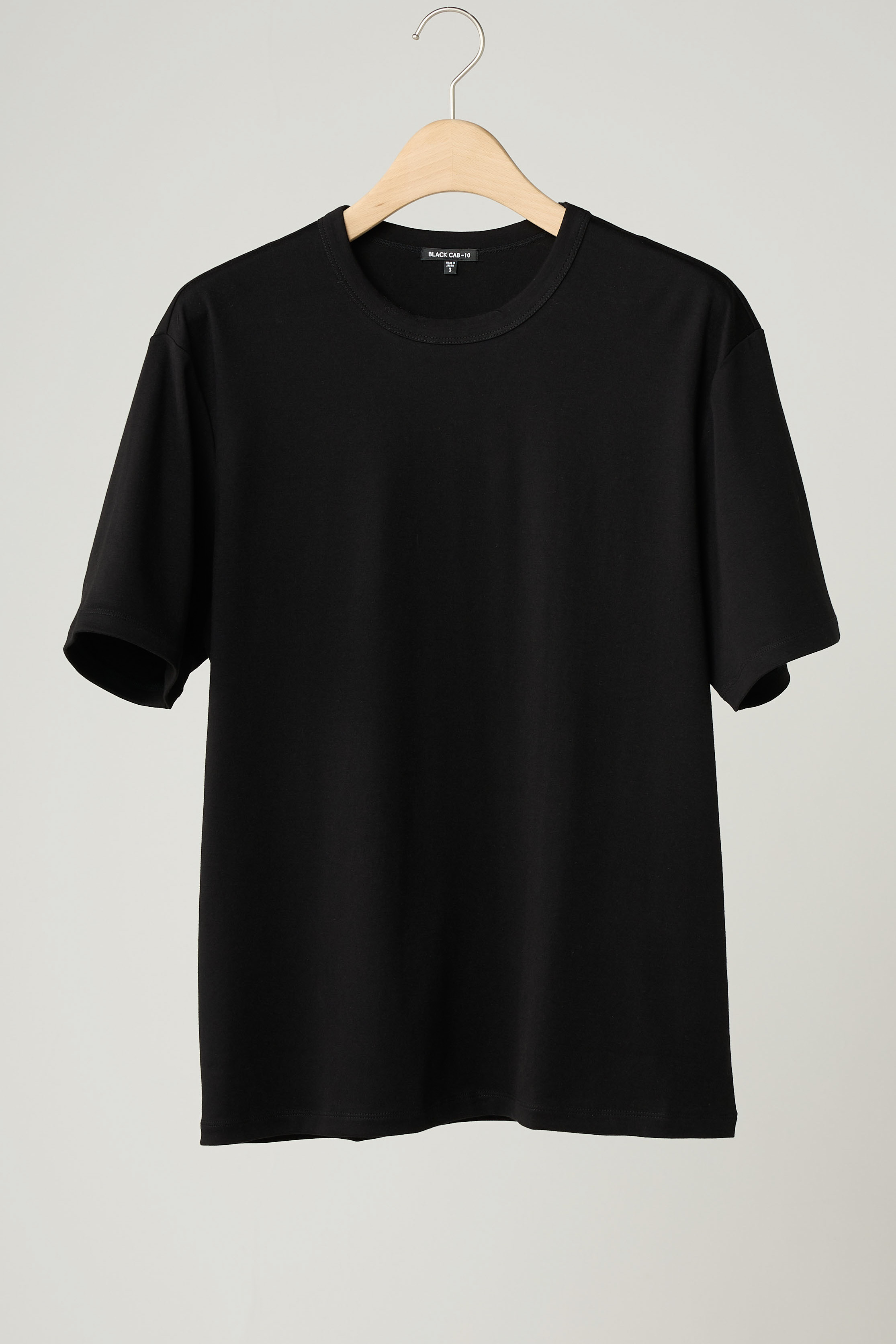 BLACKCAB-10 スビンコットン リュクスTシャツ【日本製／超長綿】 一度着たら戻れない、至福の肌ざわり。【BLACK】