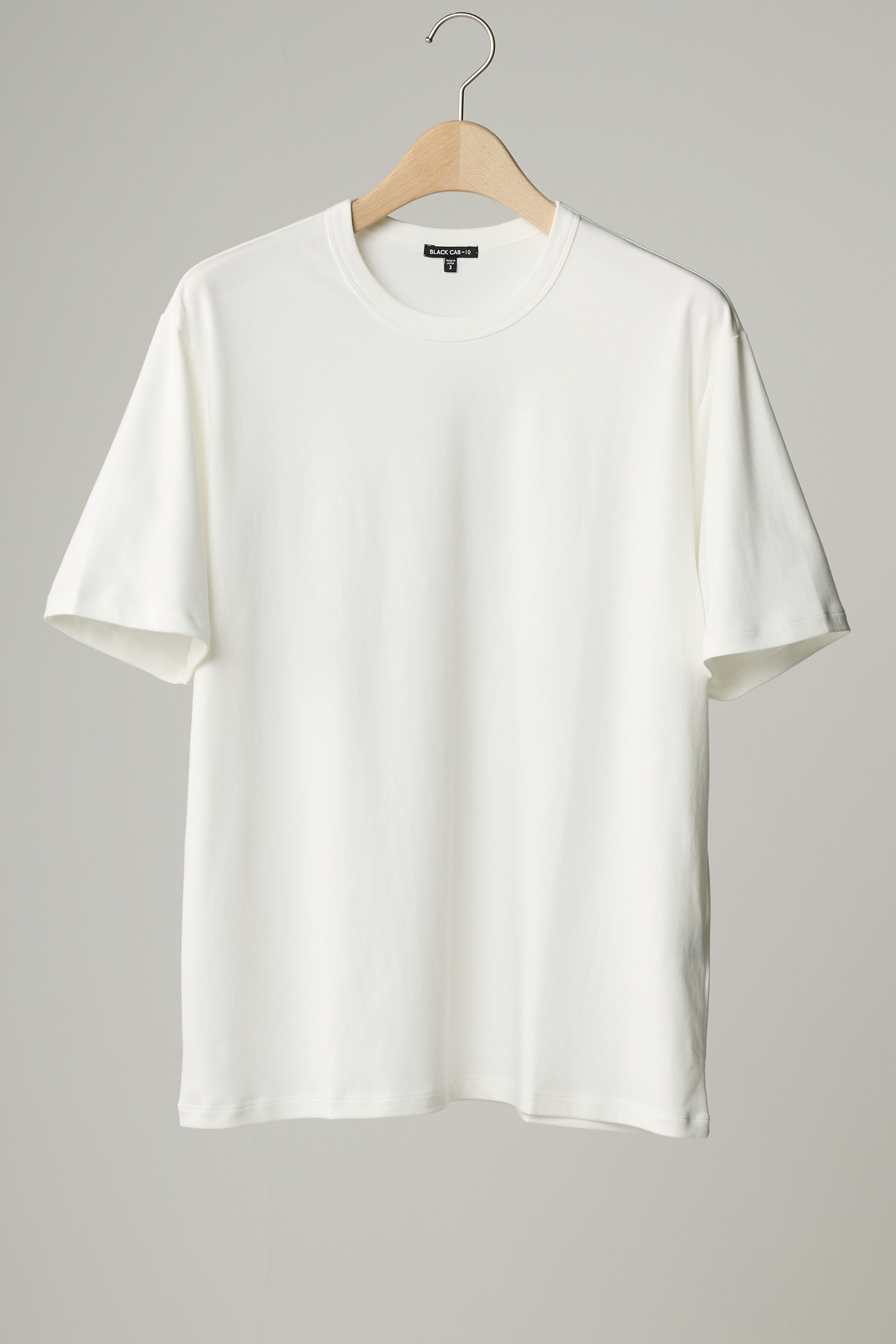 BLACKCAB-10 スビンコットン リュクスTシャツ【日本製／超長綿】 一度着たら戻れない、至福の肌ざわり。【WHITE】