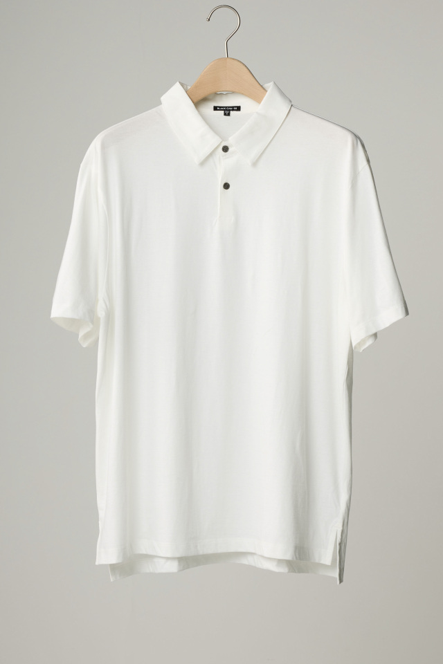 BLACKCAB-08 クラシックコットンポロシャツ【WHITE】