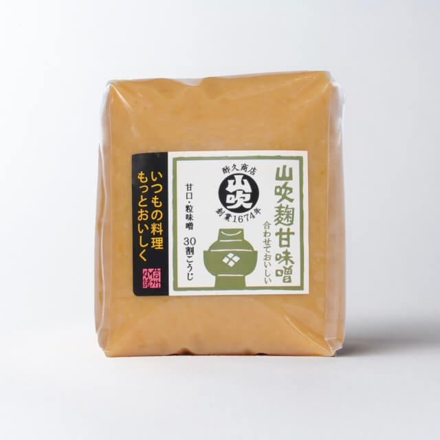 信州山吹味噌シリーズ　山吹麹甘味噌　500g（リフィル）
