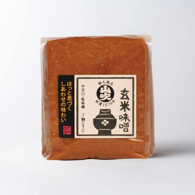 信州山吹味噌シリーズ　玄米味噌　500g（リフィル）