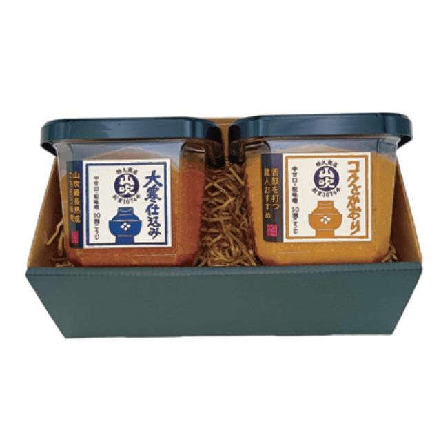 山吹味噌　味と香りセット（コクとかおり　500ｇ×1　大寒仕込み　500g×1）