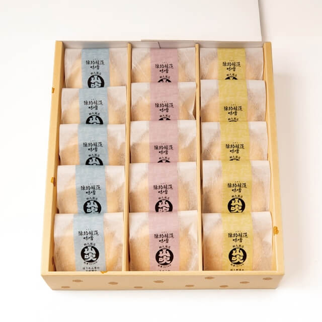 豫約醸造味噌山吹　YD-50　みそ汁最中詰合せ（15食）