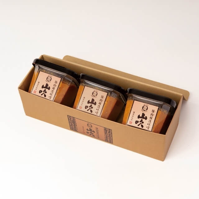 豫約醸造味噌山吹　YK-35　500g×3　箱入り