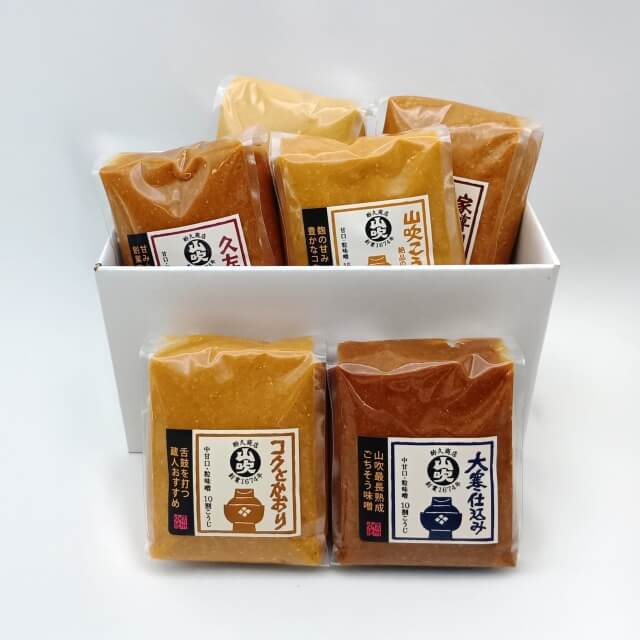 味噌】山吹こがね、大寒仕込み、久左衛門 各1kg×1 酢久商店オンライン
