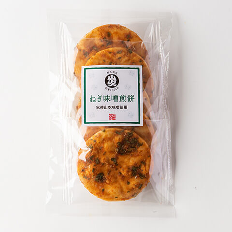 ねぎ味噌煎餅　5枚入り