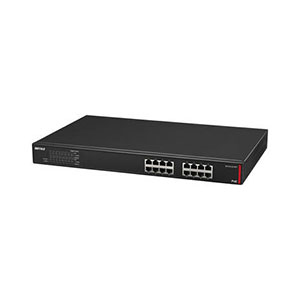 BUFFALO レイヤー2 Giga PoE アンマネージスイッチ 16ポート BS-GU2016P d2ldlup Amazon | BUFFALO レイヤー2 Giga PoE スマートスイッチ 16