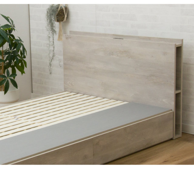 ベッド セミダブルベッド 収納付き チェストベッド セミダブル