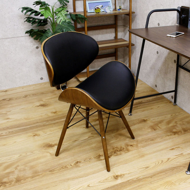 ダイニングチェア チェア イス いす 椅子 リビングチェア 食卓チェア 木製チェア カフェチェア ソファ ダイニング / リビング 木製 北欧 モダン シンプル お洒落 合皮 PU ウォルナット オーク 送料無料 通販 gtk-0051