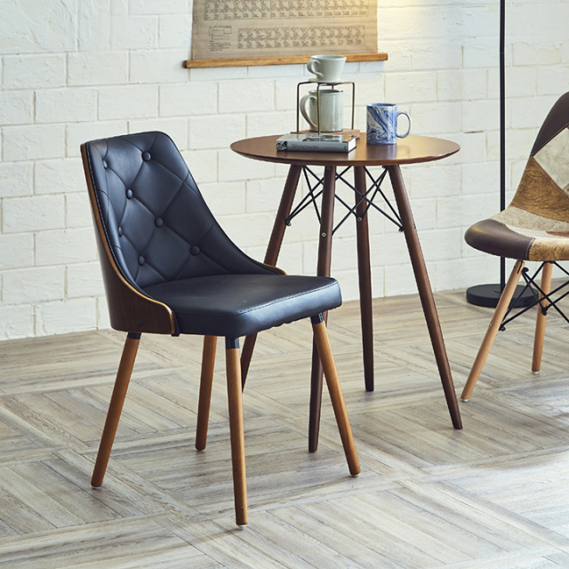 ダイニングチェア チェア イス いす 椅子 リビングチェア 食卓チェア 木製チェア カフェチェア ソファ ダイニング / リビング 木製 北欧 モダン シンプル お洒落 合皮 PU ウォルナット オーク 送料無料 通販 gtk-0052