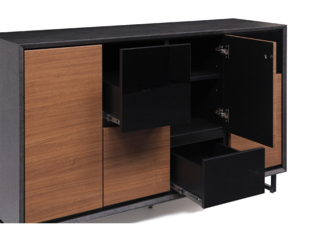 ⭐️北欧 木製リビングボード⭐️ リビングボード 幅140 サイドボード 140 キャビネット リビングボード