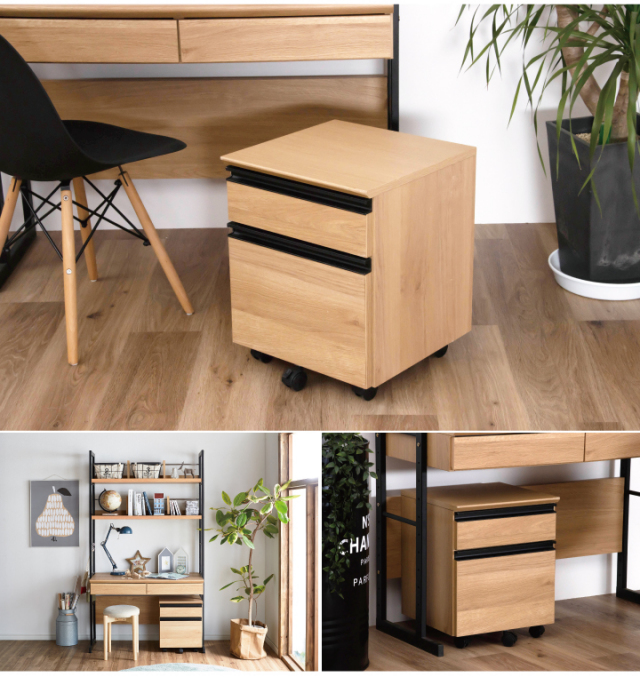 デスクワゴン 収納 収納棚 パソコンデスク 机 学習机 文机 引き出し 収納 おしゃれ 北欧 モダン ナチュラル ウォールナット 引き出し 棚 収納ラック 幅40 日本製 大川家具 送料無料 Kgk 0069