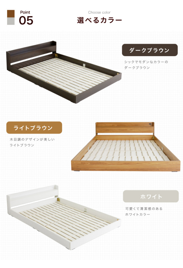opフロアベッド▪️IDEAL ▪️(マットレスセット)セミダブル フロアベッドセット｜マットレス：かため│セミダブル