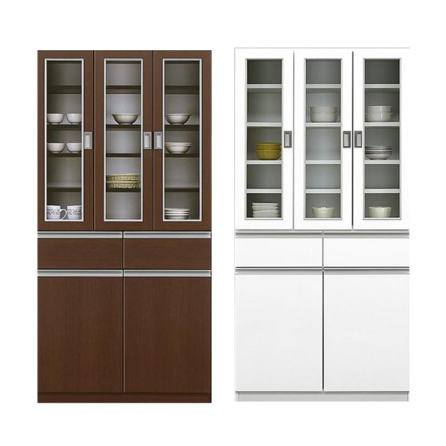 食器棚 キッチン収納 幅90 スリム おしゃれ キッチンボード キッチン キャビネット クリーンイーゴス 引き出し ダイニング