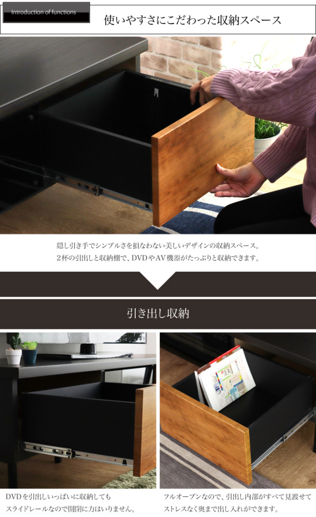テレビボード 175 ローボード ヴィンテージ風 幅175 テレビ台 TV台 TV