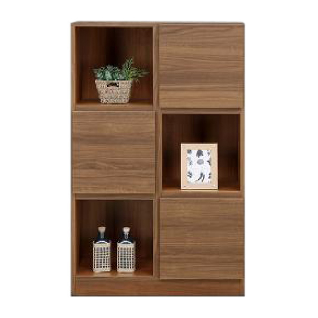 ラック 完成品 幅74 本棚 カラーボックス 3段 本棚 書棚 フリーボード 開き扉 オープンラック / 収納 リビング収納 フリーラック 木製 完成品 シンプル おしゃれ モダン 北欧 耐震 日本製 国産 通販 送料無料 nd-0055