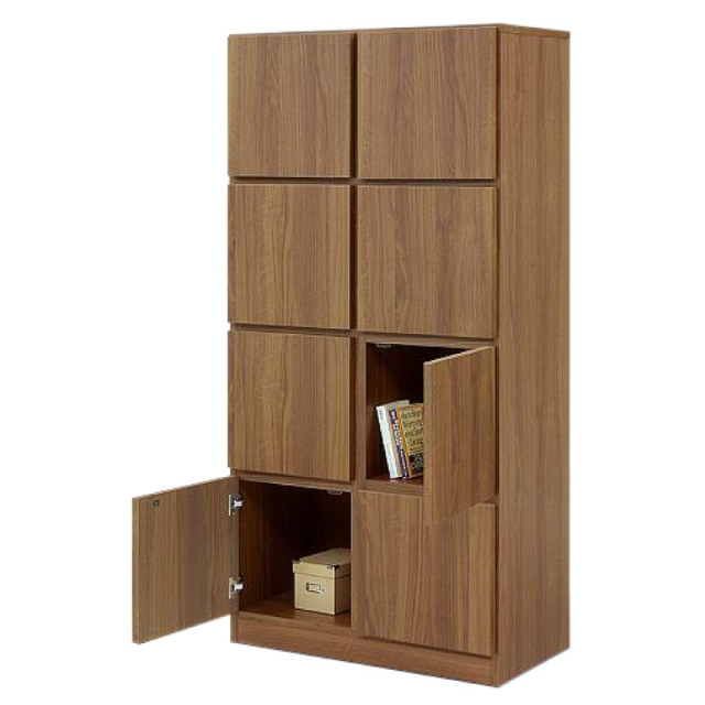 収納家具 木製 ラック 完成品 幅74 本棚 カラーボックス 4段 本棚 書棚 フリーボード / 開き扉 収納 リビング収納 フリーラック 木製 完成品 シンプル おしゃれ モダン 北欧 耐震 日本製 国産 通販 送料無料 nd-0061