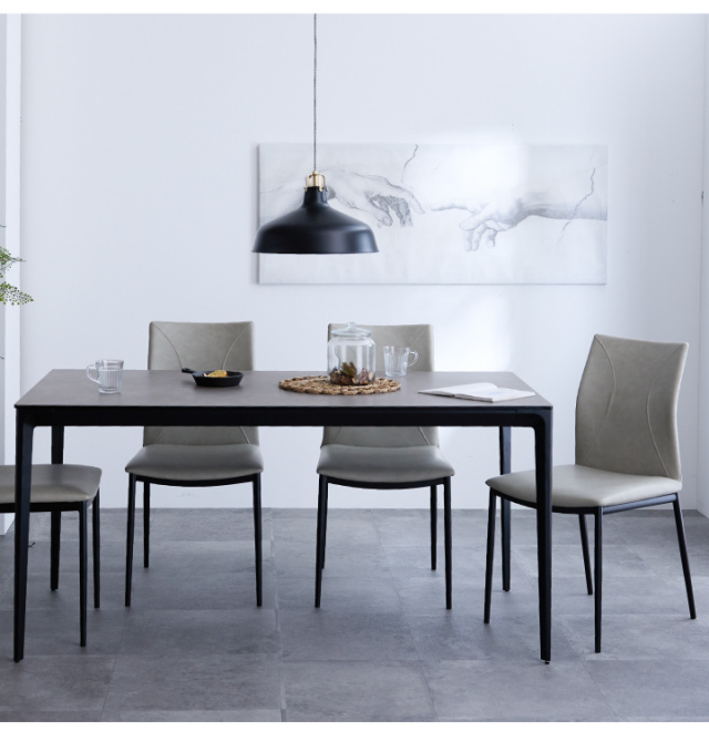 ダイニングテーブル 150 テーブルのみ セラミック 石目調 4人掛け用