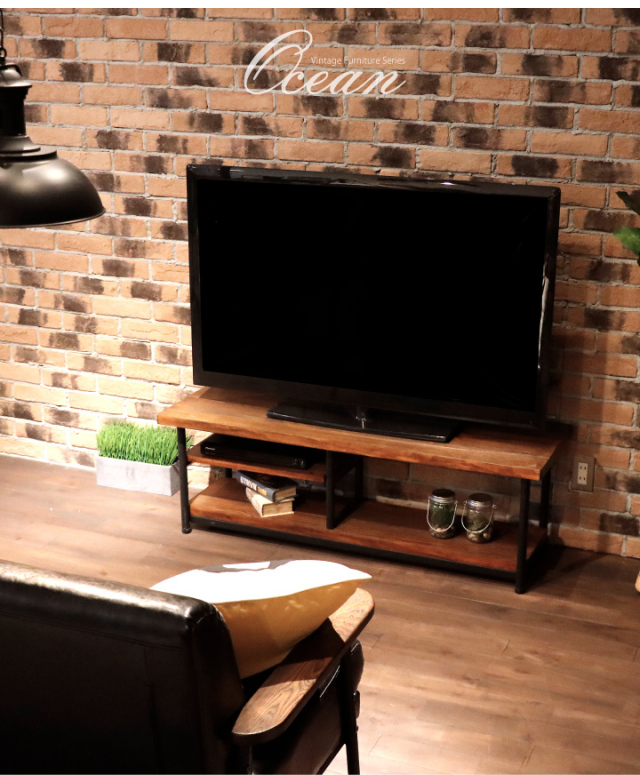 テレビ台 テレビボード 幅1 ローボード テレビラック Tvボード Tv台 Tvラック おしゃれ 北欧 西海岸 ブルックリン ヴィンテージ 木製 アイアン レトロ モダン シンプル Av収納 ヴィンテージウッドtvボード Sanjp 0007