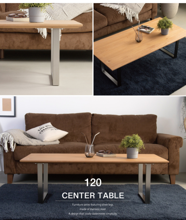 センターテーブル 1 無垢 天然木 リビングテーブル ローテーブル デスク 1幅 ロータイプ コンパクト 小さめ 木製 ステンレス脚 おしゃれ ロータイプデスク Pcデスク 机 ワークデスク テレワーク 在宅 座卓 アルダー Sanjp 0632