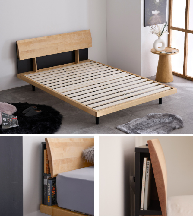 送料無料 セミダブルベッド フレーム 保証・コンセント付き ストーン  