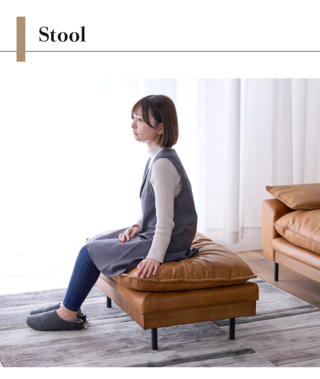 カウチソファ（3人掛け） ヴィンテージレザー風【横浜市保土ヶ谷区】 カウチソファ（3人掛け） ヴィンテージレザー風【横浜市保土ヶ谷区】