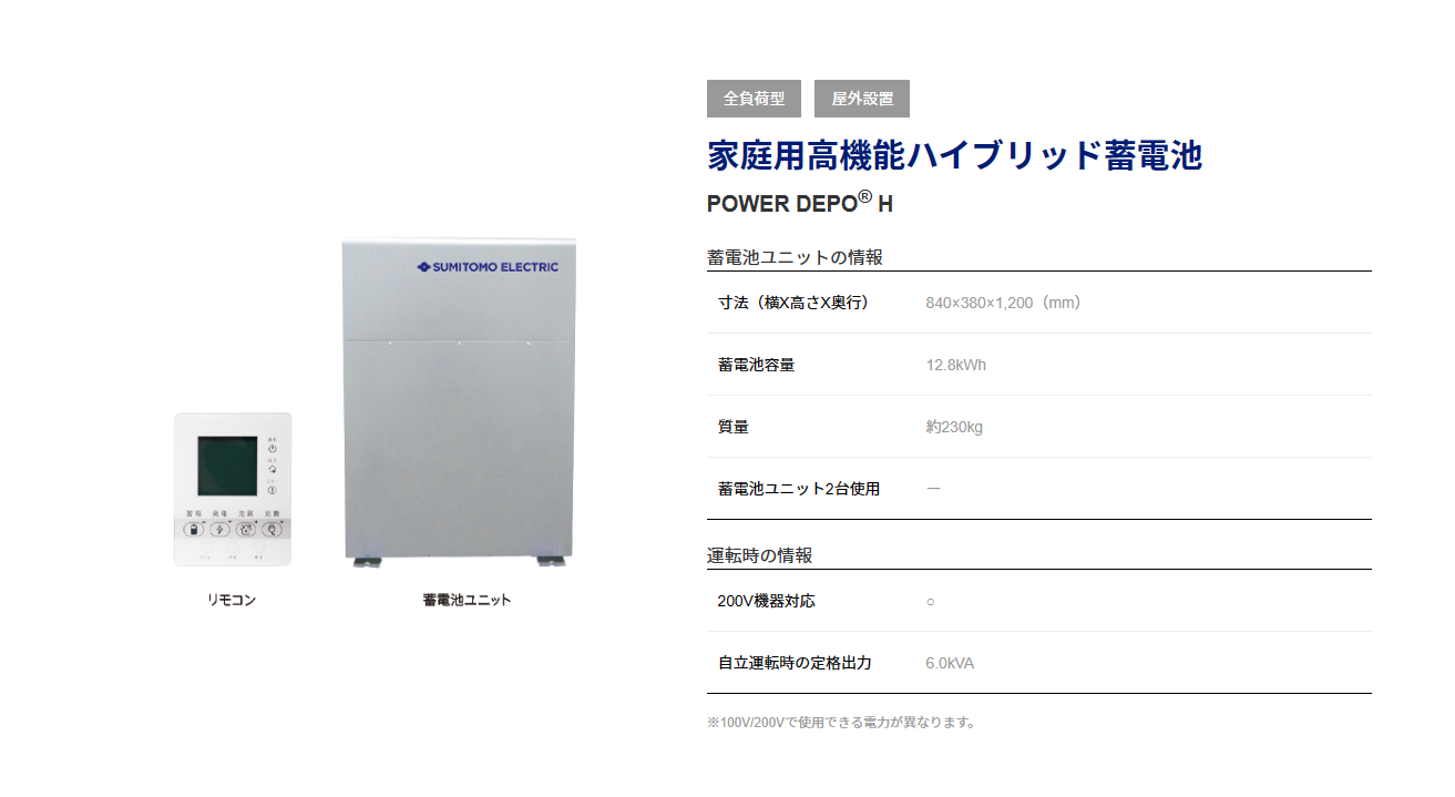 【九州・山口地区限定】【リフォーム認定商品】基本工事費込 Qセルズ　POWER DEPO® H　12.8KWｈ　蓄電池システム　20年保証付き　　代引き不可