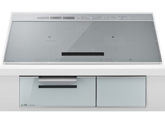 送料無料 三菱 ＩＨクッキングヒーター IH STANDARD CS-A107-S（シルバー）75cmワイドトップ【工事対応可】
