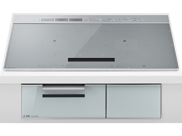 送料無料 三菱 ＩＨクッキングヒーター IH BASIC CS-A87-S（シルバー）75cmワイドトップ【工事対応可】