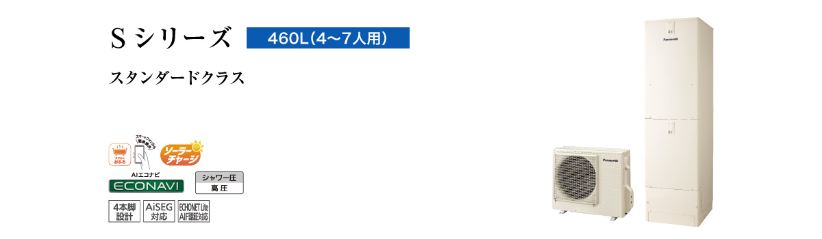 送料無料・代引き不可　HE-S46LQS パナソニックエコキュート　リモコン・脚部カバープレゼント