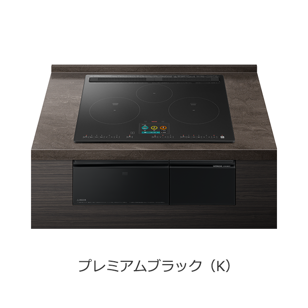 送料無料　　日立ＩＨクッキングヒーター　HT-N1500KTF(K)　トッププレート幅60cm