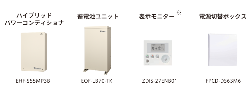 Qセルズ　ハイブリッド蓄電システム PKG55-EIBS7-BT1　蓄電池容量7.04KW　送料無料