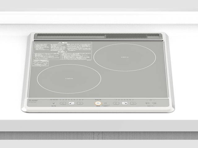送料無料！CS-G217BS　三菱IHクッキングヒーター　(2口グリル無しビルトイン）